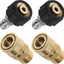 Set 4 adaptadores M22-0.551" 3/8 para lavadora presión