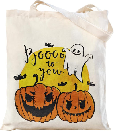 Bolsas lona Halloween reutilizables para trucos y regalos