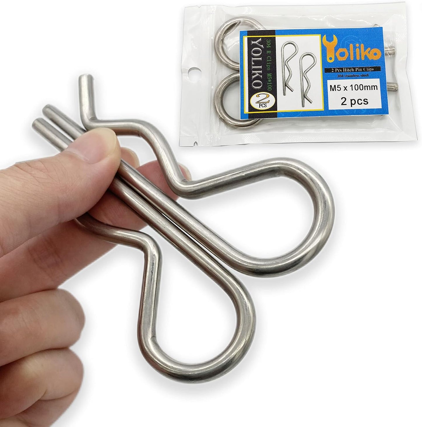 2 Pzas Pasadores Acero Inox Clip R Alambre Retención Cabello