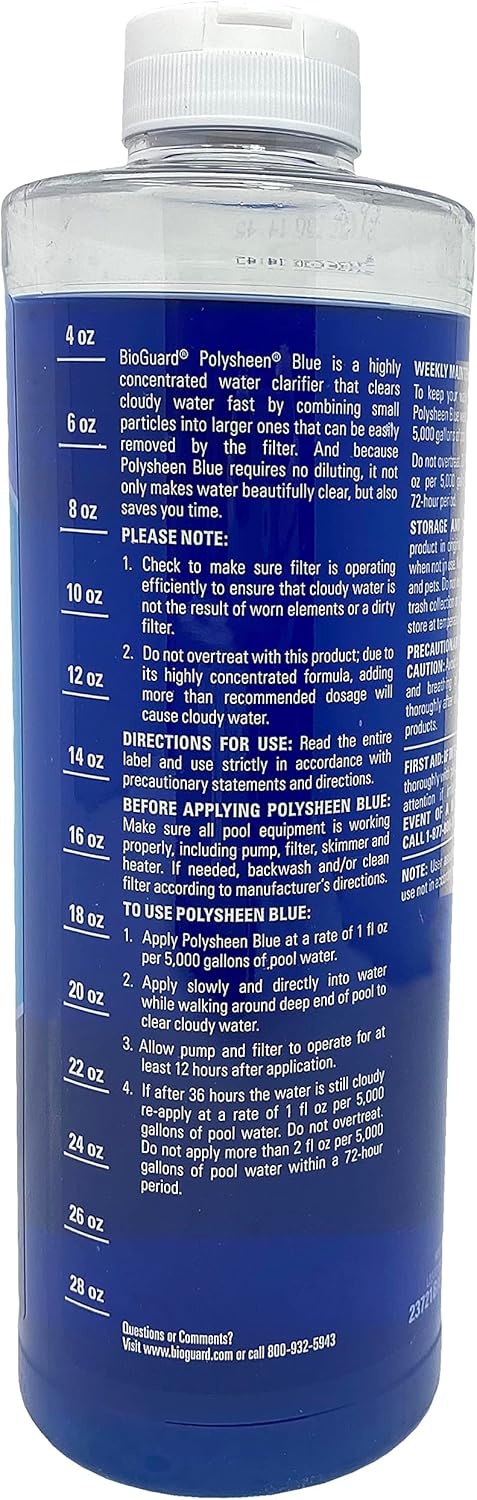 Clarificador agua 1qt pack 2 fórmula rápida piscinas