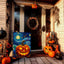 Bandera jardín Halloween calabaza Van Gogh estrellas luna