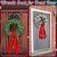 2 Bandas Corona Puerta 4.5" Rojo Decoración