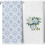 Set 2 toallas vintage hortensias 16x24pulg