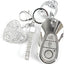 Funda llavero comp Mercedes Clase S G E 3 botones plata
