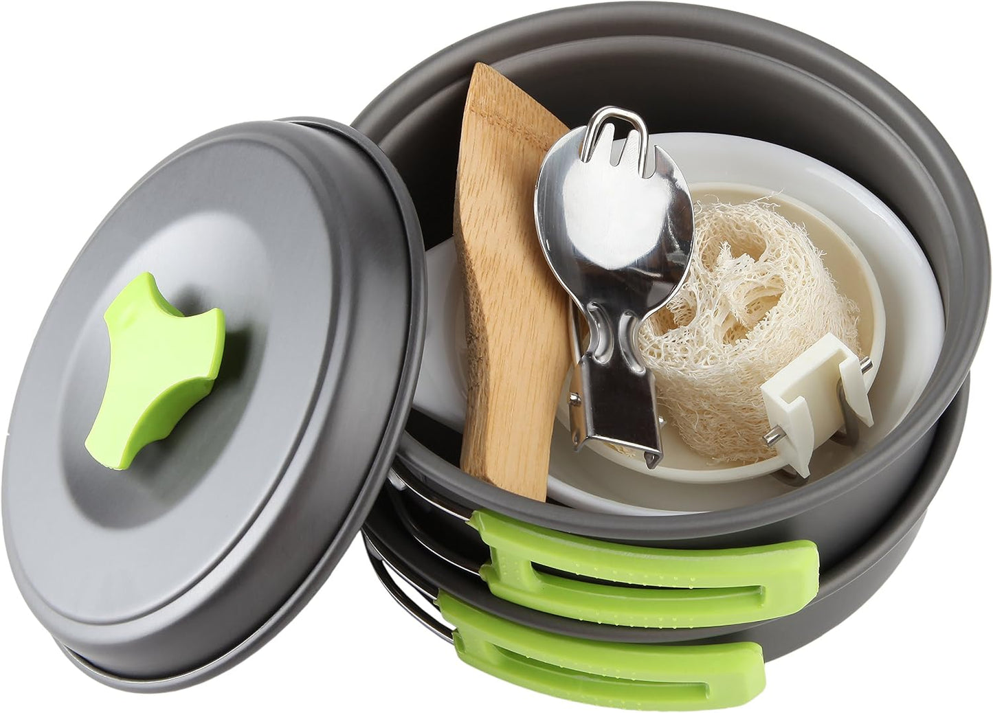 Kit utensilios cocina camping estufa portátil