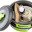 Kit utensilios cocina camping estufa portátil