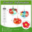 3 Comederos Colibrí Vidrio 3.2" 2 Puertos Cuerda Colgante