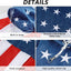 Bandera 4 de Julio 60pulg resistente estrellas bordadas
