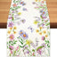 Mesa arpillera flores silvestres primavera verano