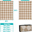 Alfombra cuadros plástico impermeable 9x12ft para exteriores