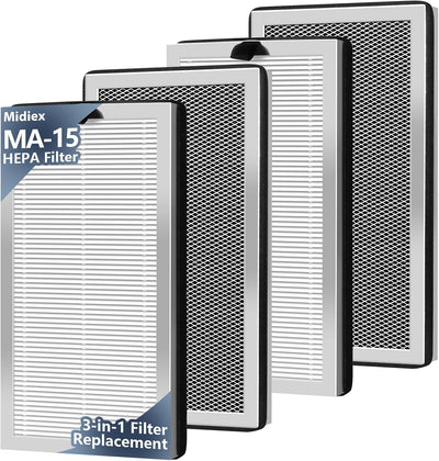 Filtro repuesto MA-15 H13 HEPA 3en1 carbón set 4