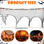 Guirnalda luces Halloween 23ft naranja 30 LED 8 modos