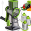 Rallador rotativo 3 cuchillas acero inox para queso y frutas