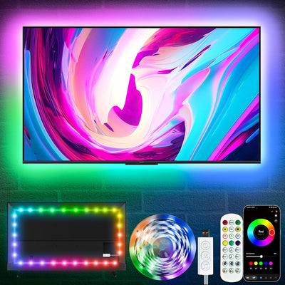 Luces LED TV retroiluminación RGB 40-55pulg con app Bluetooth