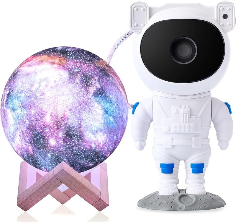 Lámpara galaxia y proyector astronauta 4.7"