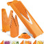 Cortadora mandolina V3 en V 5 estilos acero inox naranja