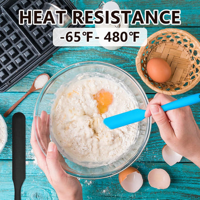 5 Espátulas Silicona Resistentes Calor Antiadherente 9.6pulg