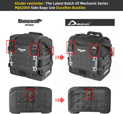 Bolsa sillín motocicleta impermeable 35L sistema MOLLE