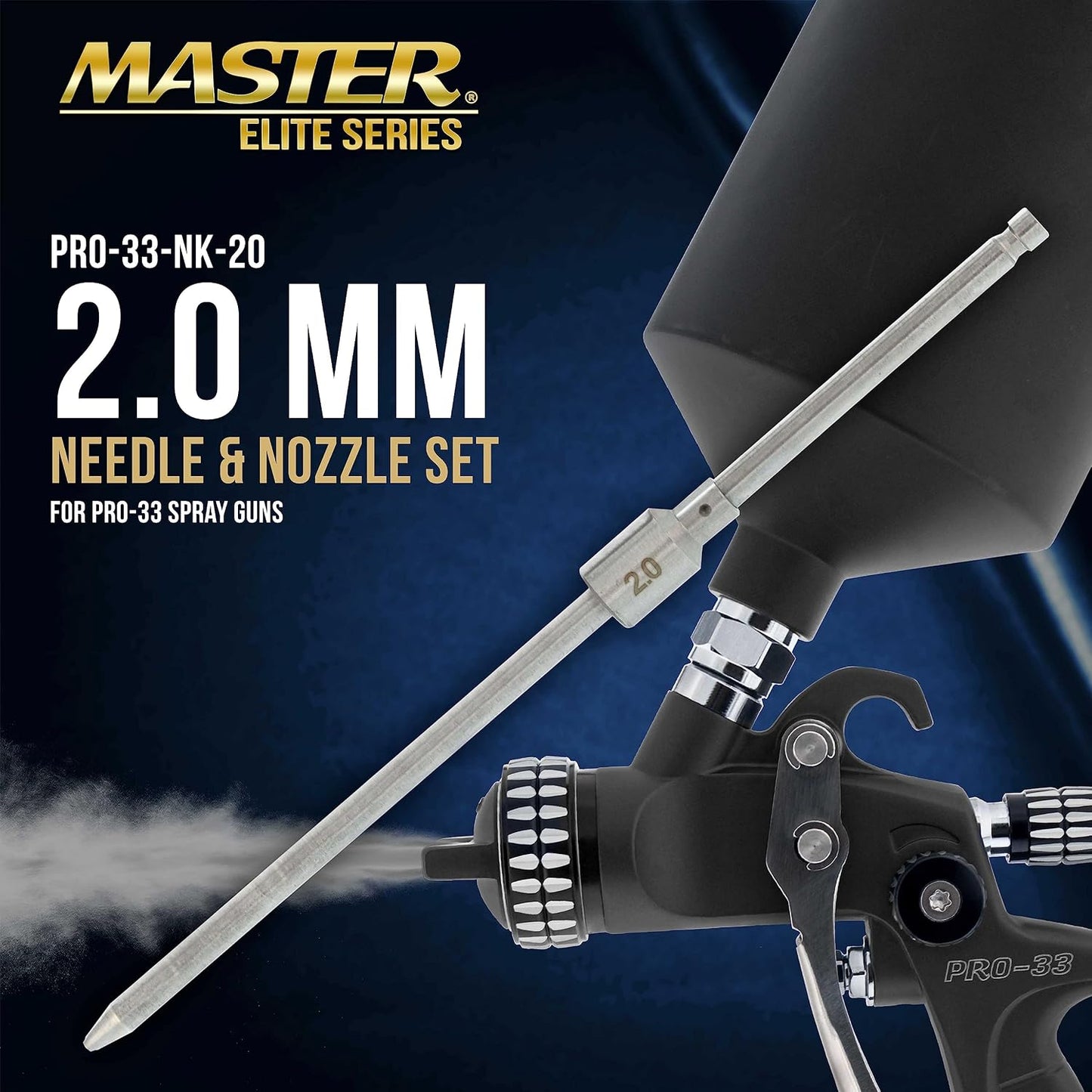 Set aguja boquilla aire comp HVLP Master Elite PRO-33
