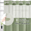 Cortina ducha tejido gofre 72x74pulg verde salvia