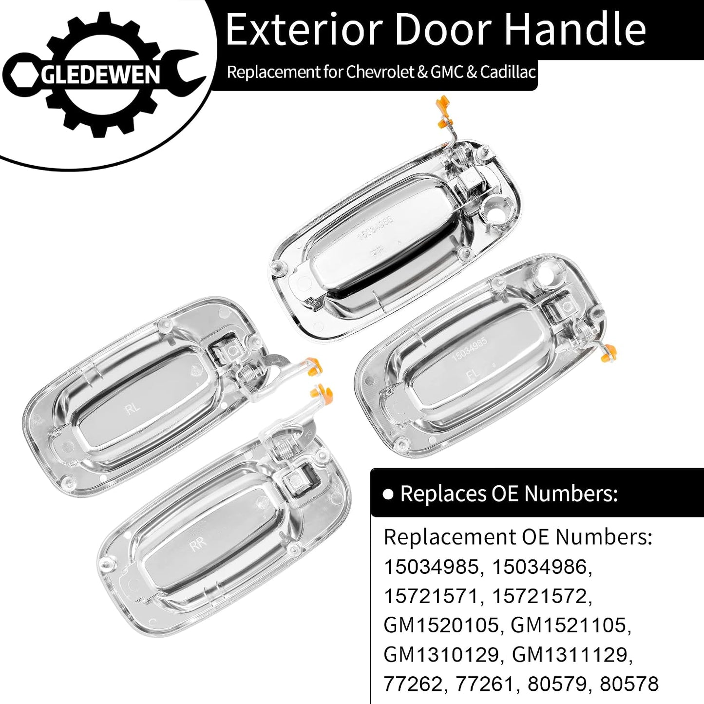 Set manijas puerta comp Chevy Silverado 99-07