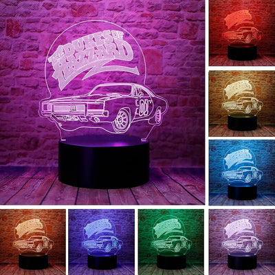 Lámpara LED decoración dormitorio con control remoto 7 colores