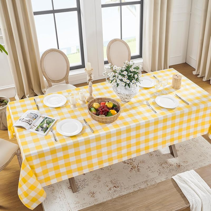 Manta cuadros gingham 60x84 pulg resistente al agua 2 pzas