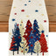 Camino mesa estrellas arce 13x72pulg decoración patriótica