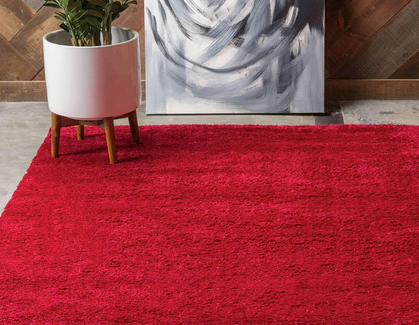 Alfombra área Calabasas 3x3x5x3" rectangular rojo