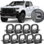 Anclajes aluminio caja camión Chevy/Silverado 07-23 9 Pzas