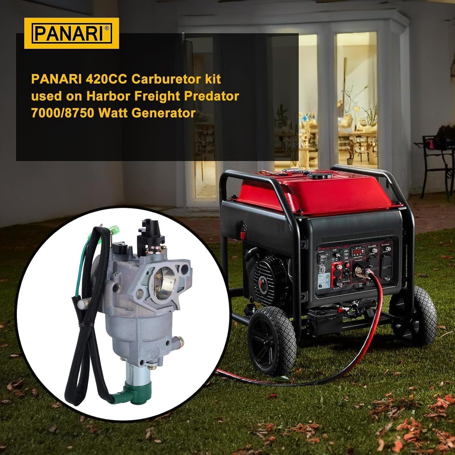 Carburador 420CC para generador 13-16HP RATO R420-III
