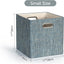 Set 4 Canastas plegables tela 11x11x11 Azul