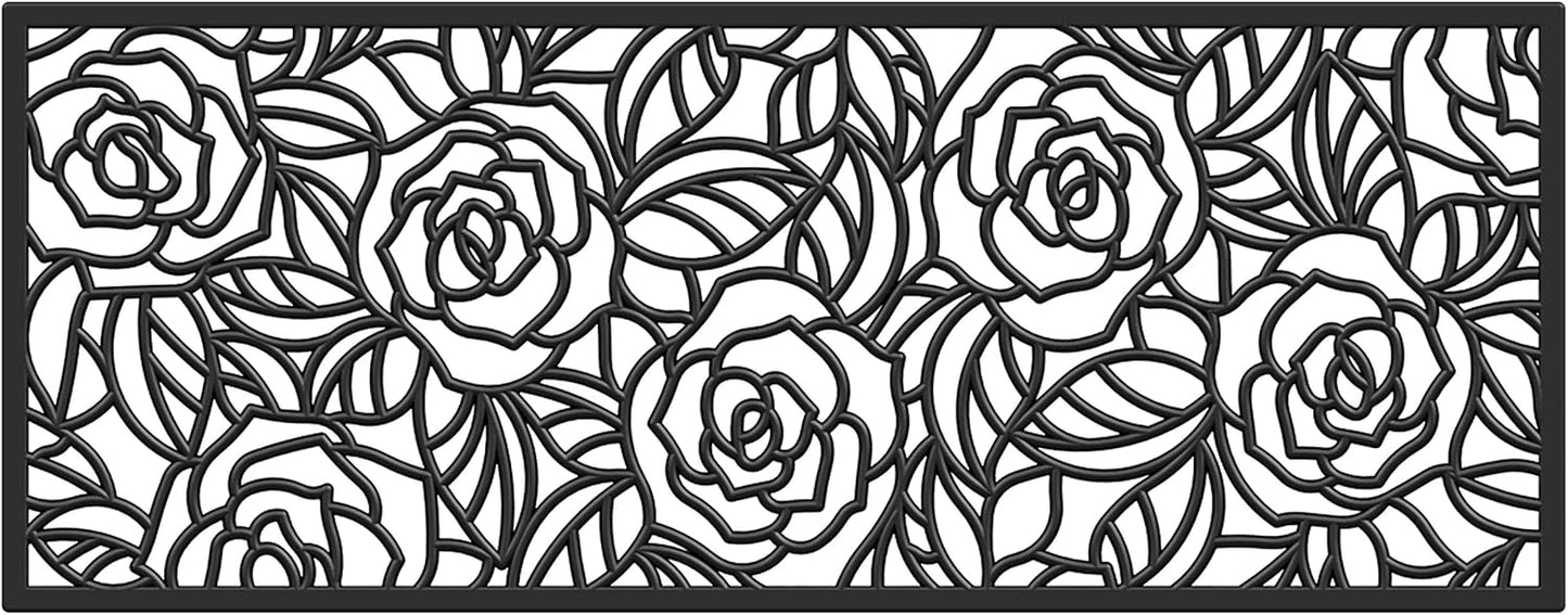 Felpudo goma negro 22x48pulg