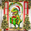 Cubierta puerta T-Rex navideño decoración grande