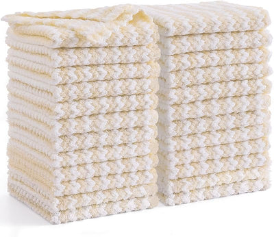 Paquete 24 paños cocina microfibra reutilizable 10x10