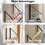 Tendedero de ropa retráctil plegable pared metal dormitorio
