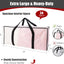 Bolsas transporte extragrandes con cremalleras asas