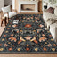 Alfombras lavables 8x10ft antideslizantes bohemias