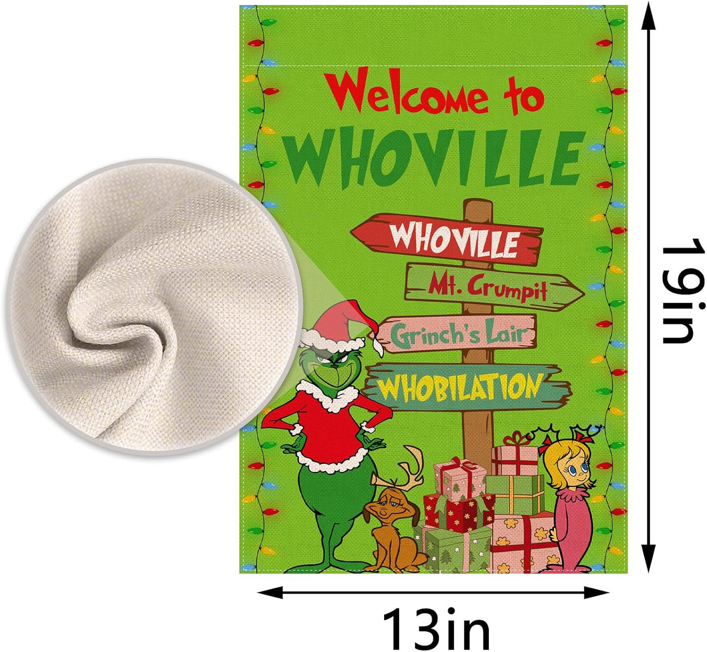Bandera jardín Navidad 12.5x18pulg decoración patio