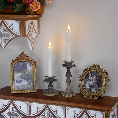 6 Pzas Velas LED sin Llama Control Remoto 7.5pulg Marfil