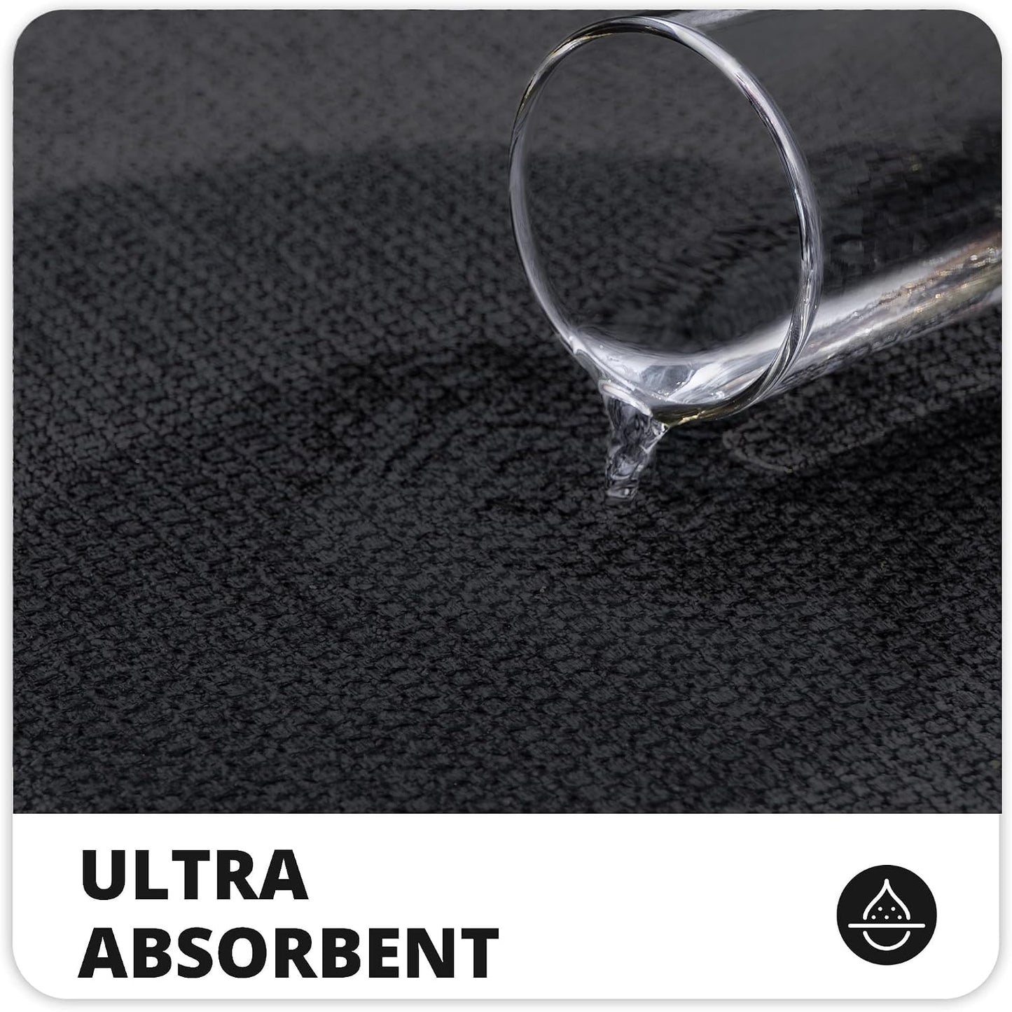 Alfombra baño goma antiderrap secado rápido lavable