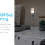 Luz nocturna LED enchufable sensor amanecer 4 pzas blanco cálido