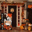 2 Banderas Jardín Halloween 12x18" Doble Cara