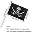 Banderas de mano 5x8pulg pack 12