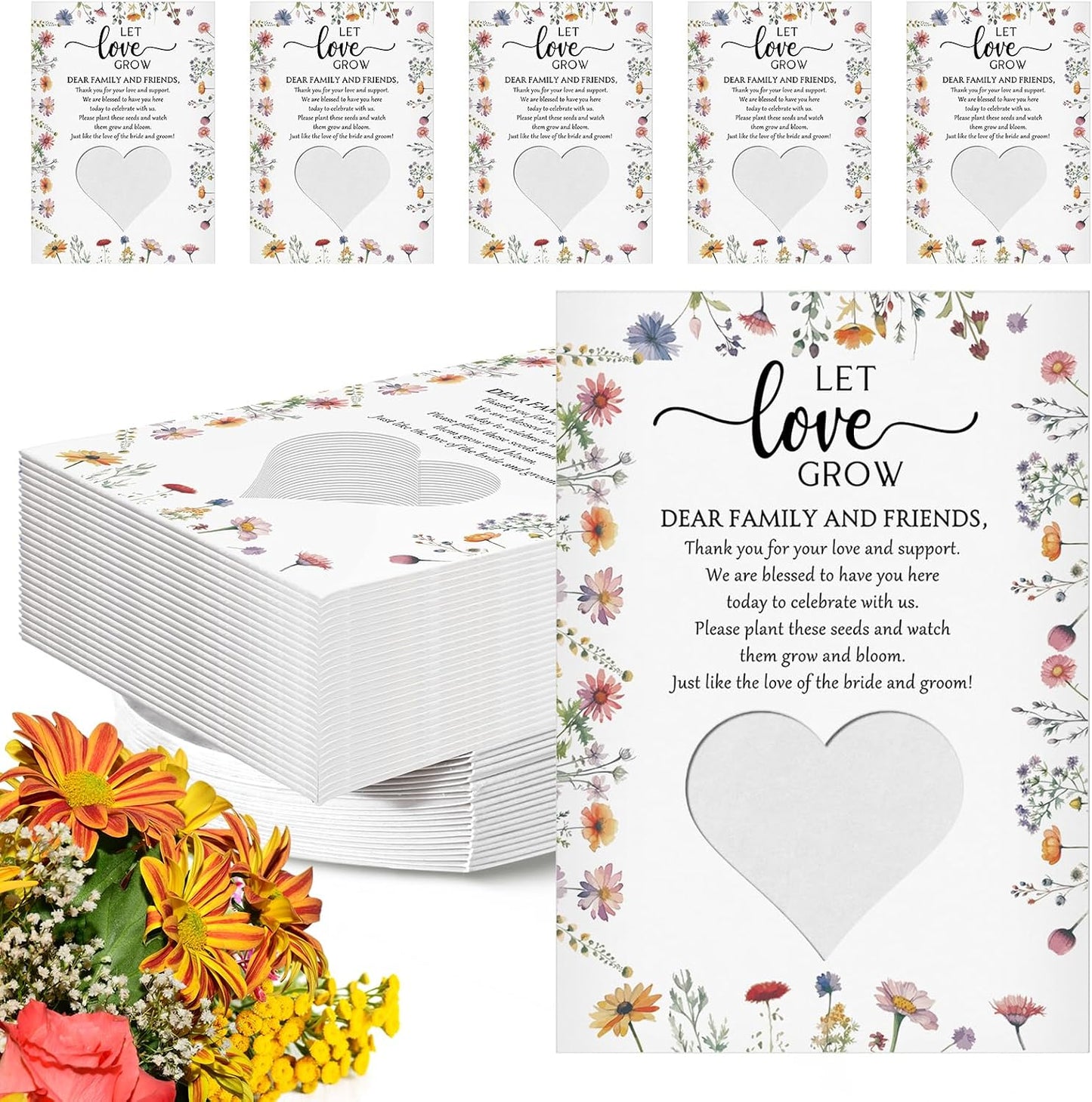 50 Paquetes Semillas Recuerdos Boda Let Love Group