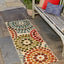 Alfombra área Spark 2'7"x7'1" beige/borgoña
