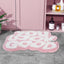 Alfombra baño rosa con palabras lindas 25x21pulg