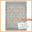 Alfombra área geométrica bohemia 6x9pulg resistente manchas