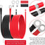 Cable batería 8AWG 10pies cobre estañado con lengüetas 5/16"