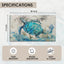 Tapete decorativo tortuga marina 17x30" antiderrap